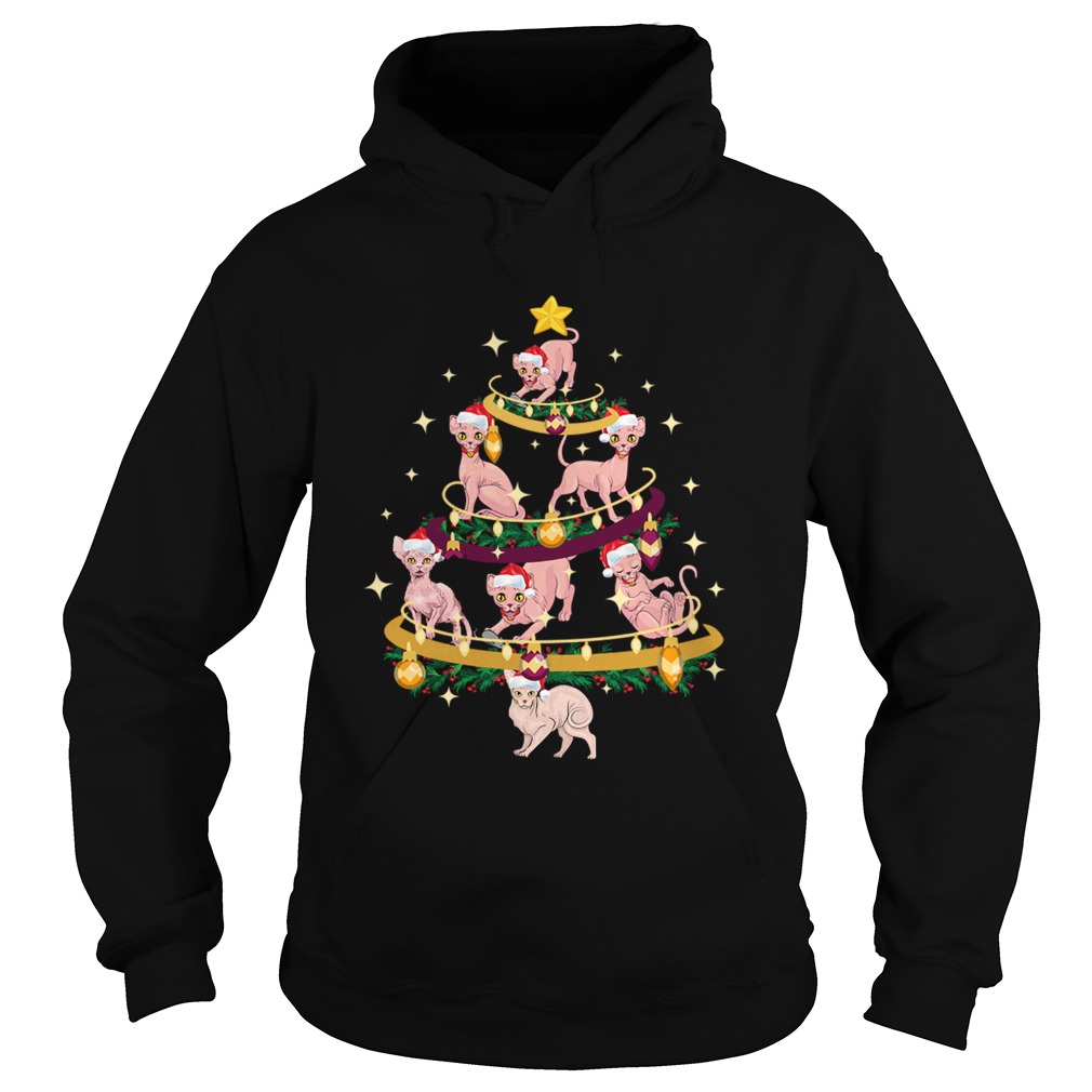 Sphynx Christmas Tree Cat Owner Hoodie