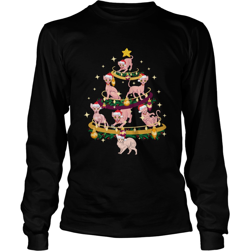 Sphynx Christmas Tree Cat Owner LongSleeve