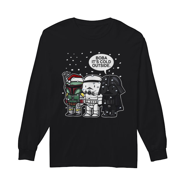 Star Wars Boba it’s cold outside Christmas Long Sleeved T-shirt 