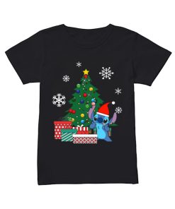 Stitch Around The Christmas Tree  Classic Women's T-shirt