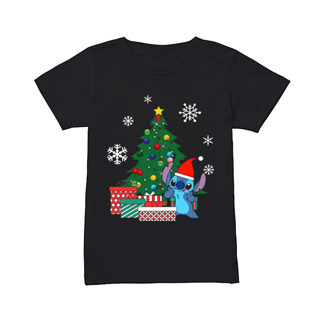 Stitch Around The Christmas Tree Classic Women's T-shirt