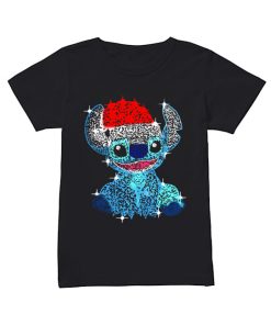 Stitch Diamond Merry Christmas  Classic Women's T-shirt