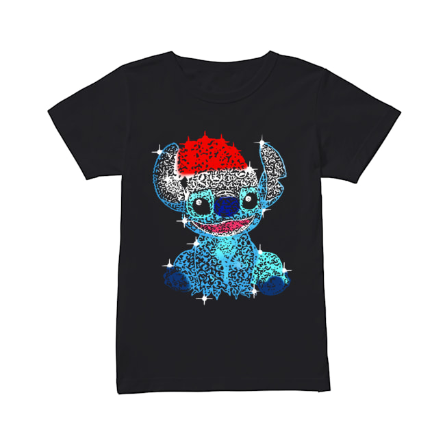 Stitch Diamond Merry Christmas Classic Women's T-shirt