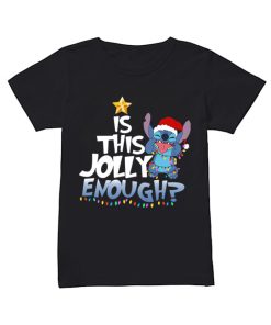 Stitch Is This Jolly Enough Christmas Lights Shirt Classic Women's T-shirt