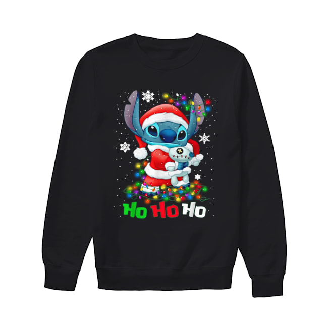 Stitch and Scrump Santa Claus Ho Ho Ho Christmas Unisex Sweatshirt