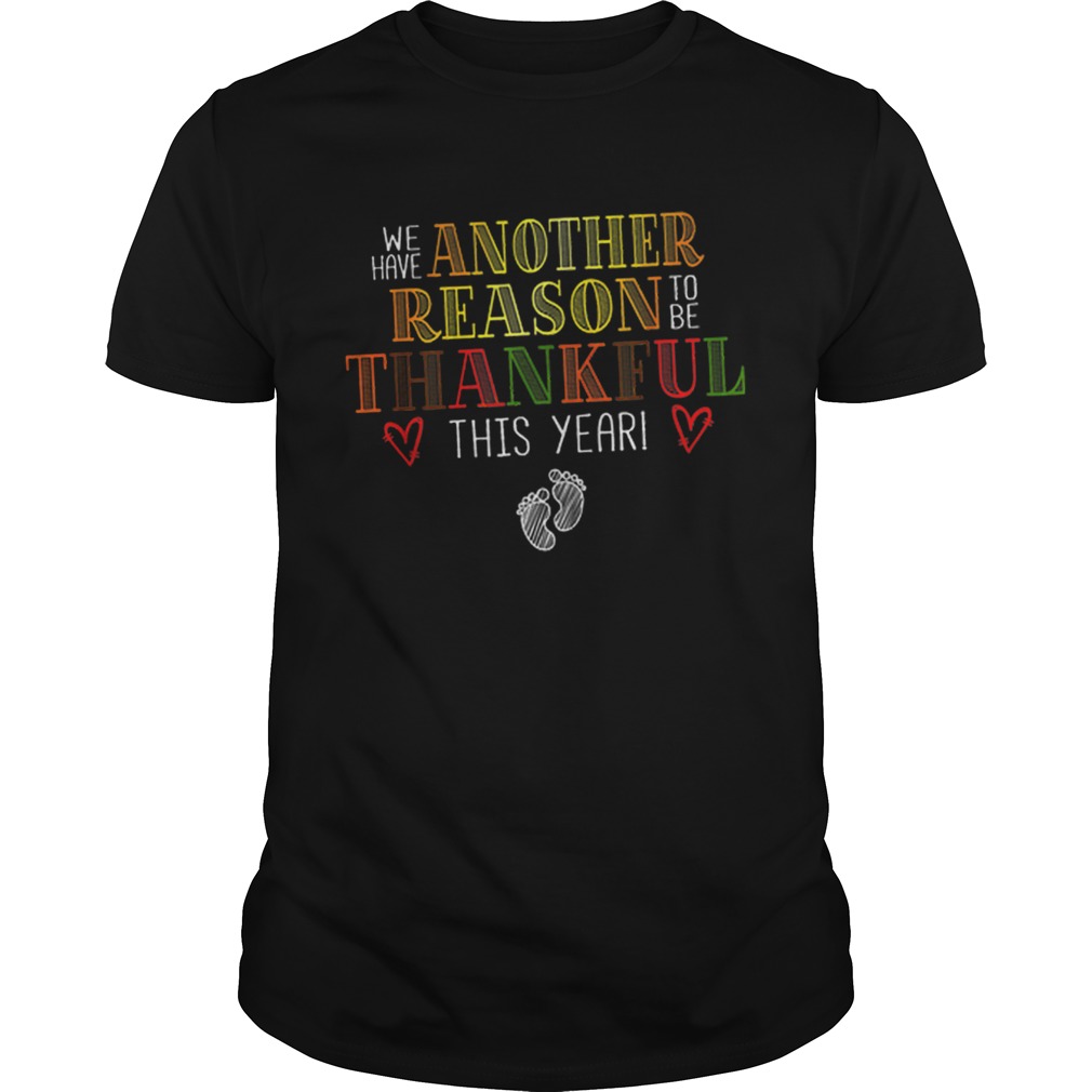 Thankful Pregnancy Announcement Thanksgiving shirt