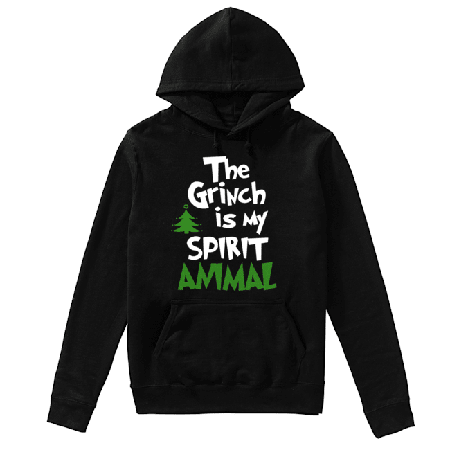 The Grinch Is My Spirit Animal Funny Grinch Stole Christmas Unisex Hoodie