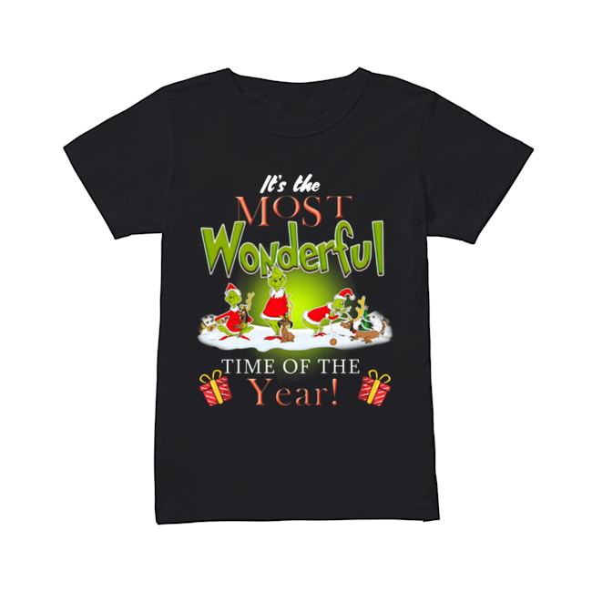 The Most Wonderful Grinch Time of The Year Christmas Classic Women's T-shirt