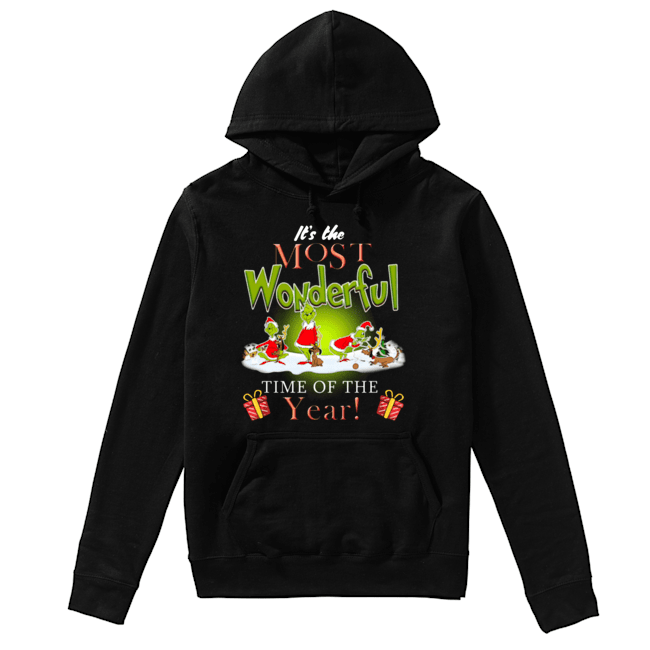 The Most Wonderful Grinch Time of The Year Christmas Unisex Hoodie