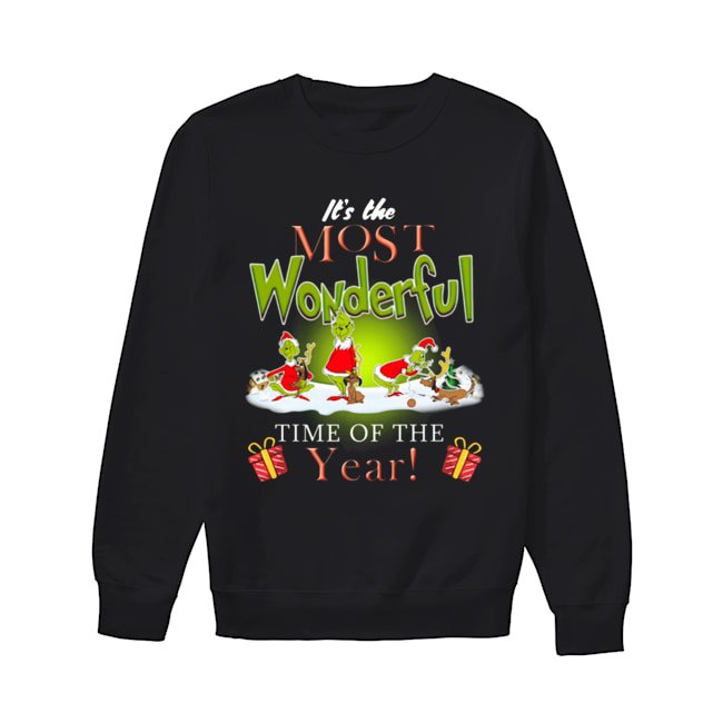 The Most Wonderful Grinch Time of The Year Christmas Unisex Sweatshirt