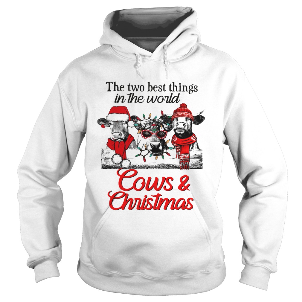 The two best thing in the world Cows and Christmas Hoodie