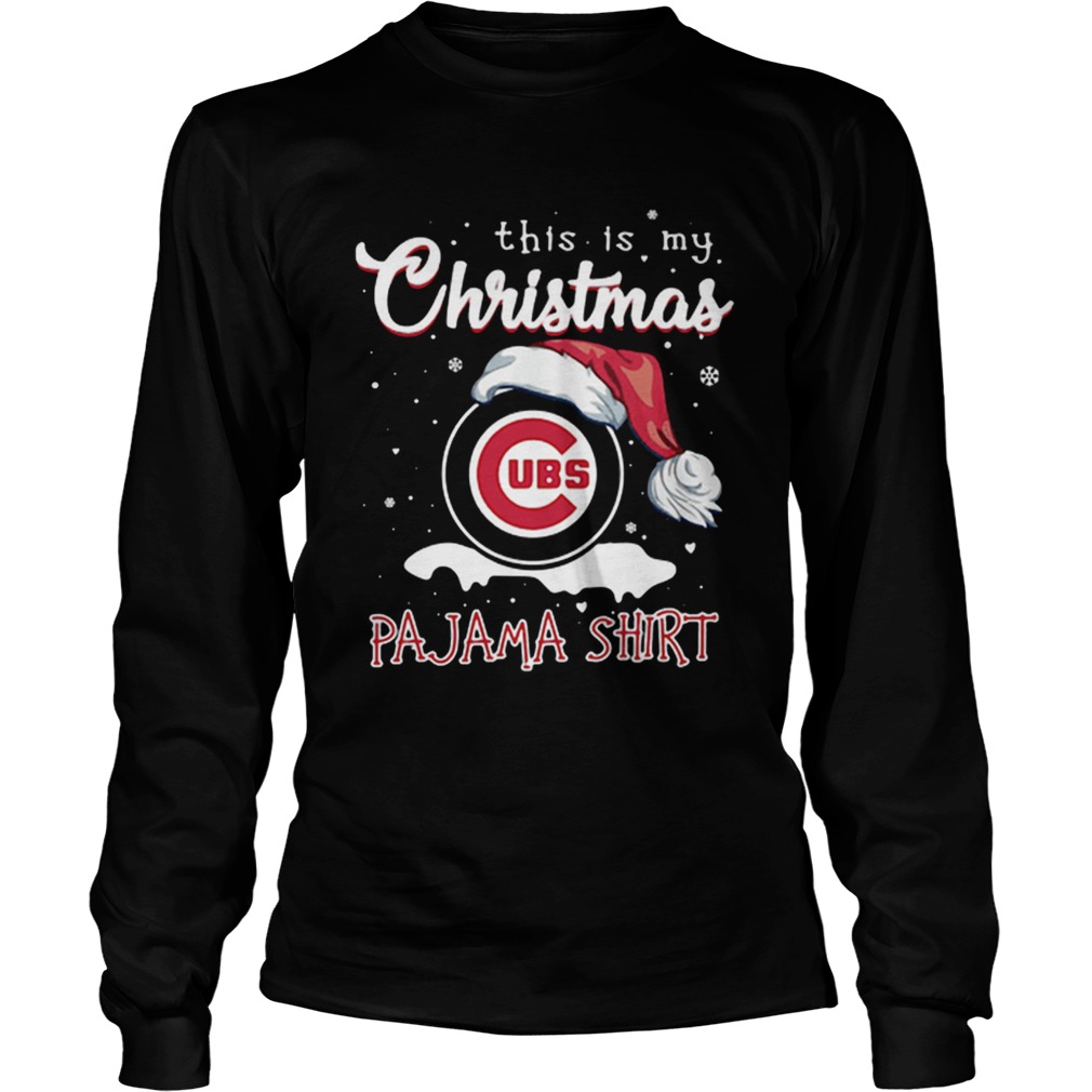 This Is My Christmas Chicago Cubs Pajama Christmas LongSleeve
