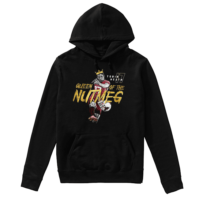 Tobin Heath 17 Queen Of The Nutmeg American Soccer Player Jersey Unisex Hoodie