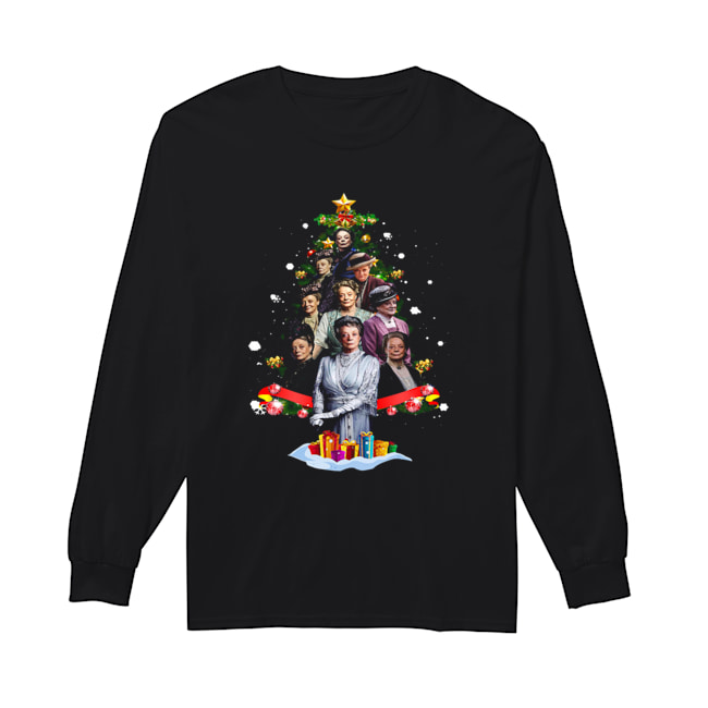 Violet Crawley Downton Abbey Christmas Tree Shirt Long Sleeved T-shirt