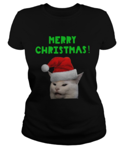 Yelling woman Cat Merry Christmas  Classic Ladies
