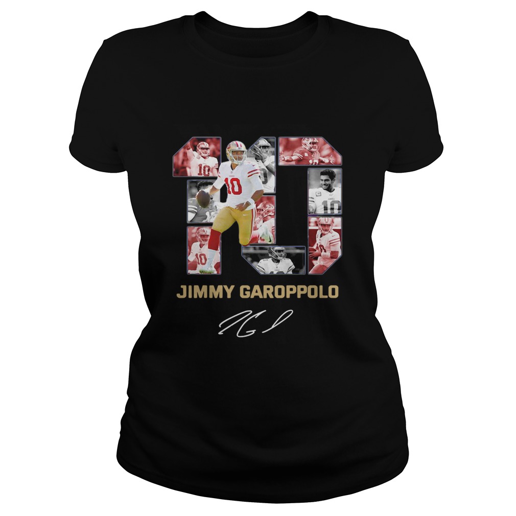 10 Jimmy Garoppolo San Francisco 49ers Signature Classic Ladies