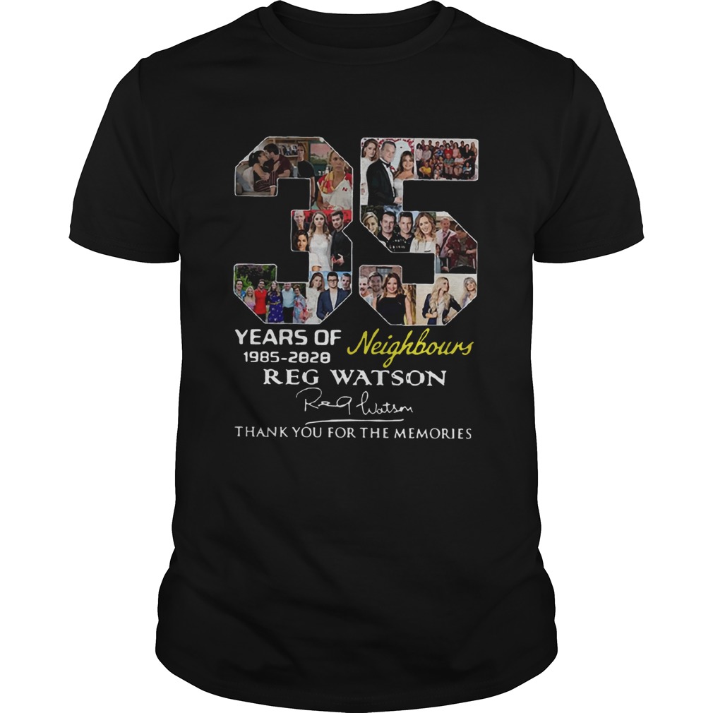 35 Years of Neighbours Reg Watson thank you for the memories shirt