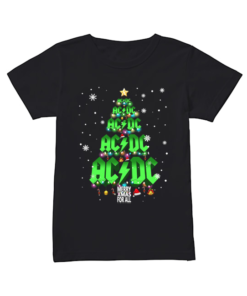 AC DC tree Christmas merry Xmas for all  Classic Women's T-shirt