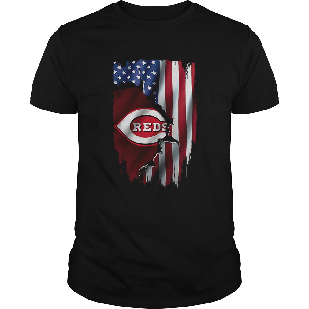 American Flag Cincinnati Reds shirt