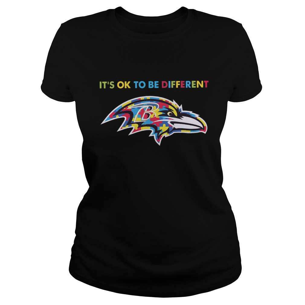 Baltimore Ravens Autism Its Ok To Be Different Classic Ladies