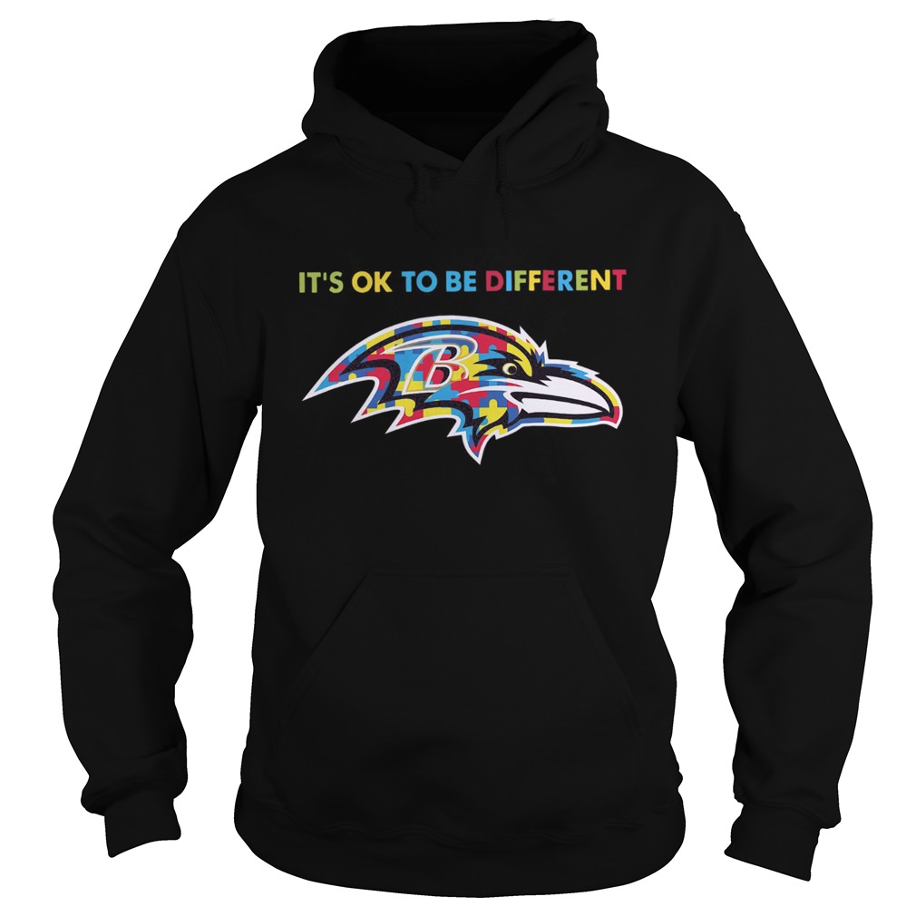 Baltimore Ravens Autism Its Ok To Be Different Hoodie