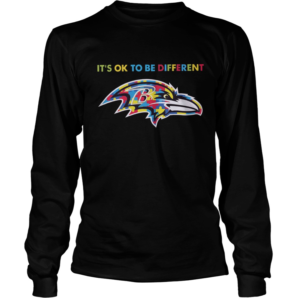 Baltimore Ravens Autism Its Ok To Be Different LongSleeve