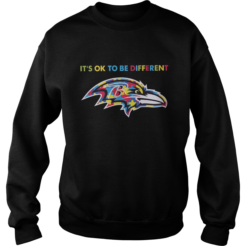 Baltimore Ravens Autism Its Ok To Be Different Sweatshirt