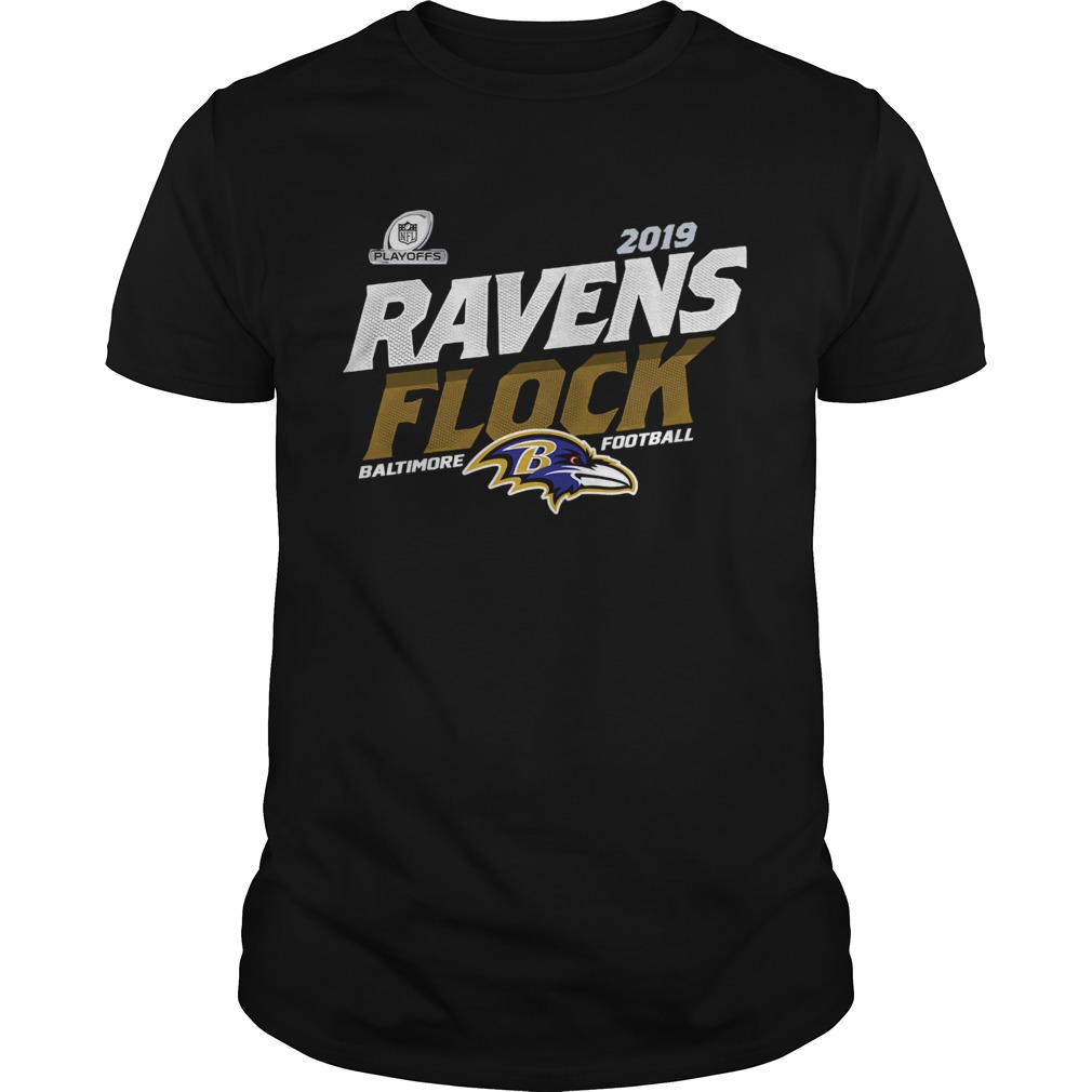 Baltimore Ravens Football Flock 2019 NFL Playoffs shirt