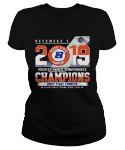 Boise State Broncos December 7 mountain west conference 2019 champions  Classic Ladies