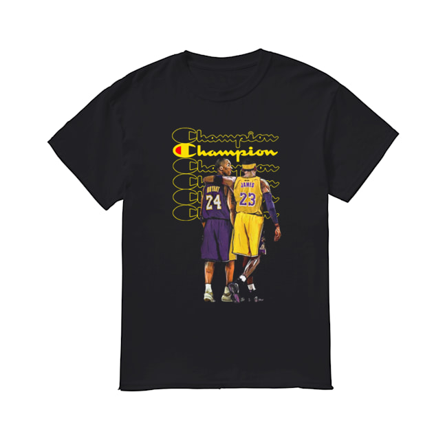 Champion Kobe Bryant and Lebron James shirt