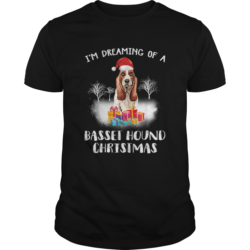Dreaming Of A Basset Hound Christmas shirt