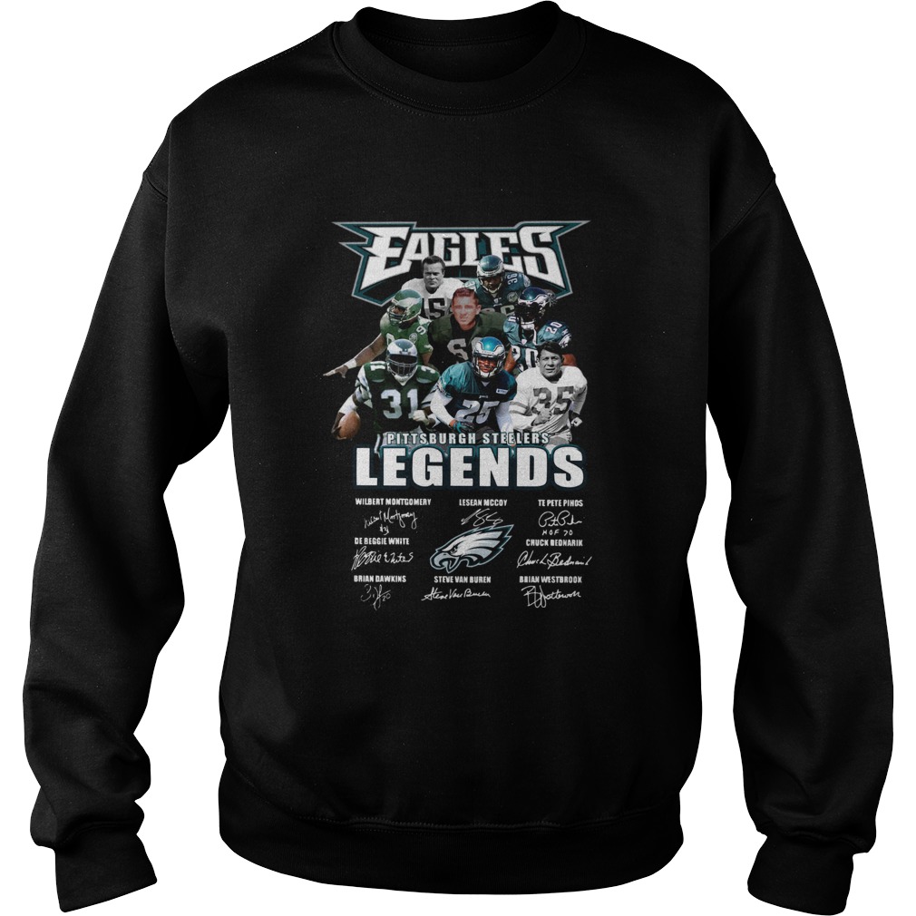 Eagles Pittsburgh Steelers Legends Players Signatures Sweatshirt