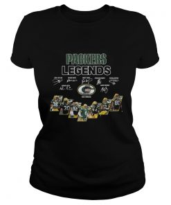 Green Bay Packers Legends Players Signatures  Classic Ladies