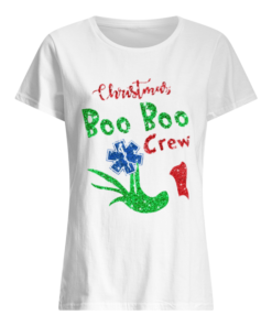 Grinch Hand Holding EMS Christmas Boo Boo Crew  Classic Women's T-shirt