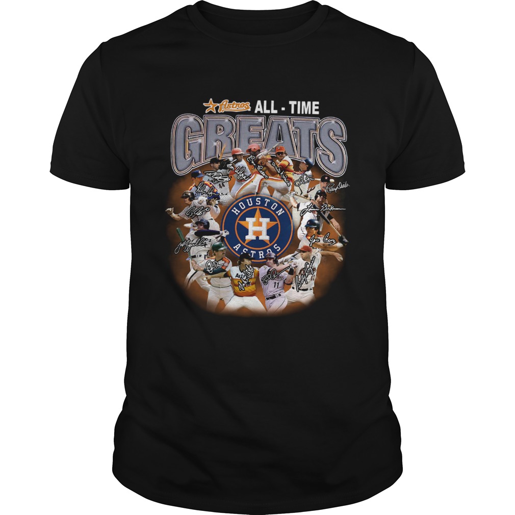 Houston Astros all time greats players signatures shirt