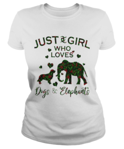 Just A Girl Who Love Dog And Elephants  Classic Ladies