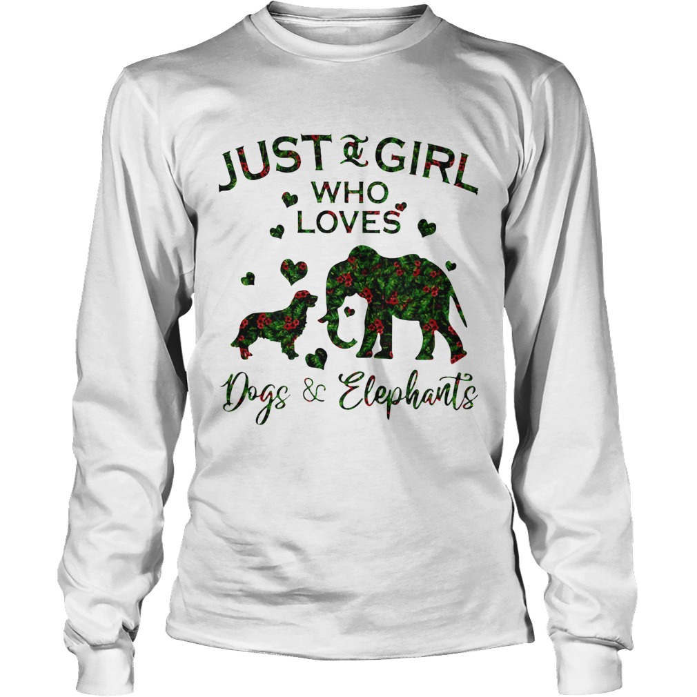 Just A Girl Who Love Dog And Elephants LongSleeve