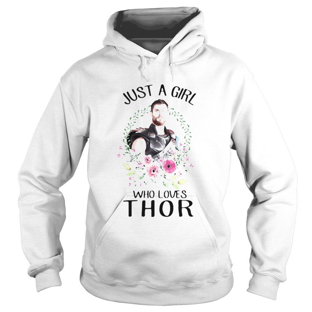 Just a girl who loves Thor flower Hoodie