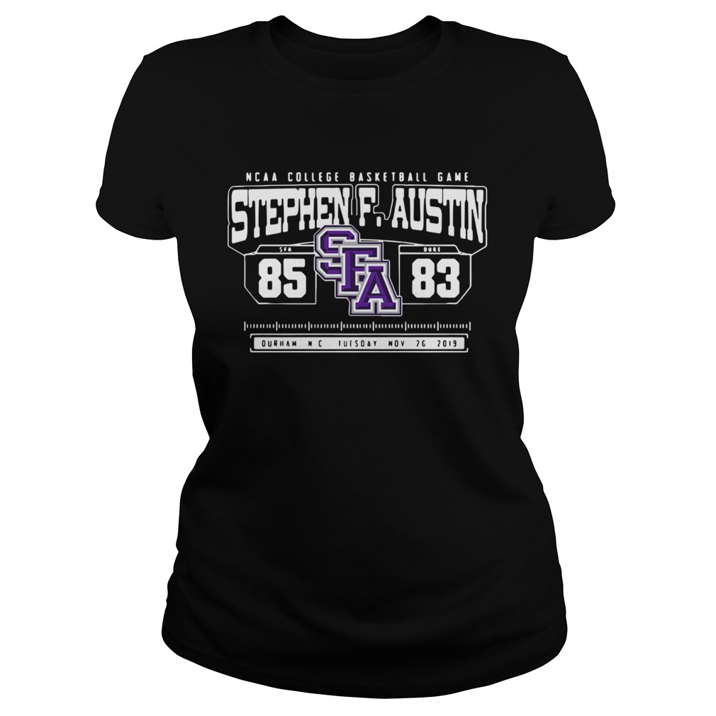 Ncaa College Basketball Game Sfa Stephen F Austin 85 Duke 83 Classic Ladies