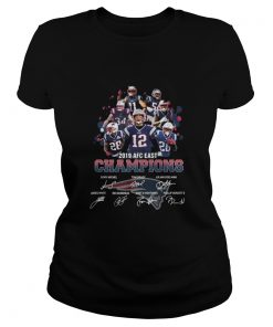 New England Patriots AFC 2019 East Champions Signatures  Classic Ladies