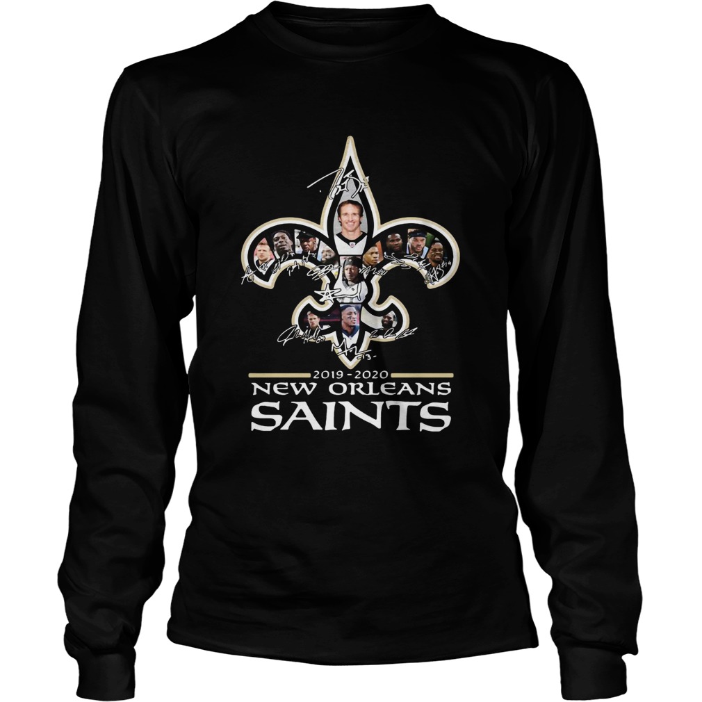 New Orleans Saints 2019 2020 Team signatures LongSleeve