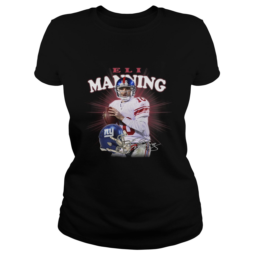 New York Giants Eli Manning Jersey Signatures Classic Ladies