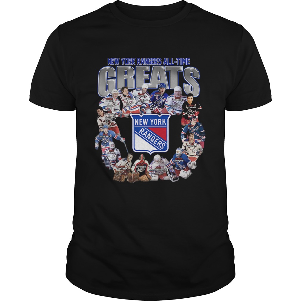 New York Rangers Alltime greats signature shirt