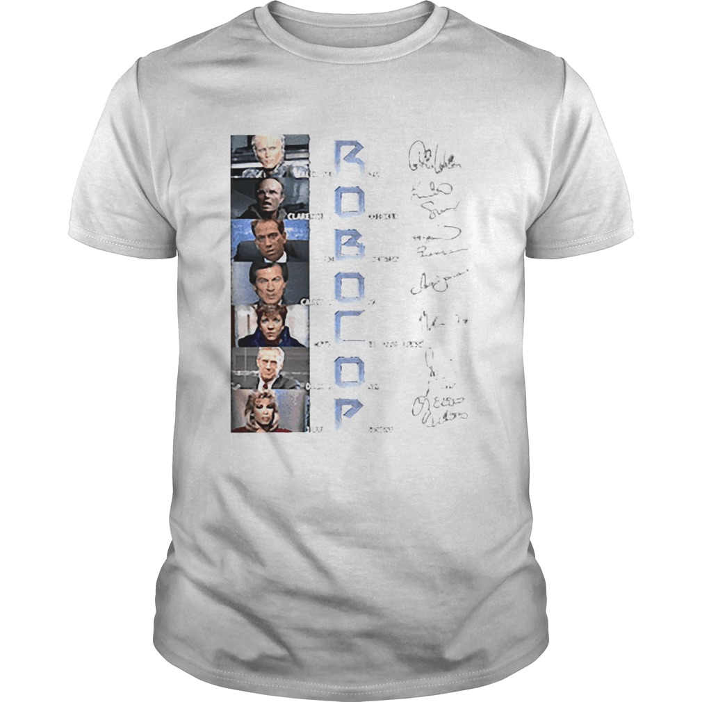 RoboCop characters signatures shirt