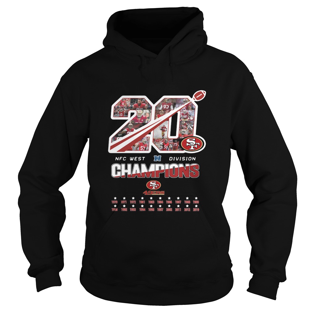 San Francisco 49ers 20 NFC West Division Champions Hoodie