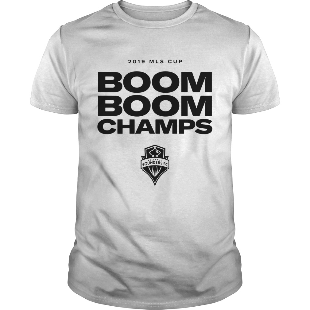 Seattle Sounders FC Boom Boom Champs 2019 MLS Cup shirt