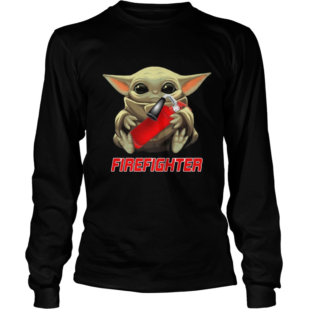 Star Wars Baby Yoda Hug Firefighter LongSleeve
