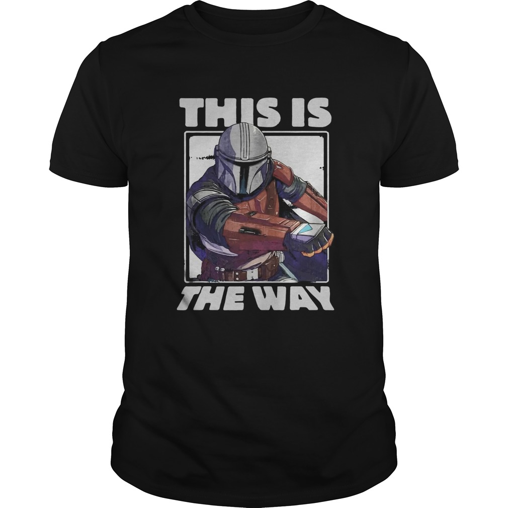 Star Wars The Mandalorian This Is The Way Portrait shirt