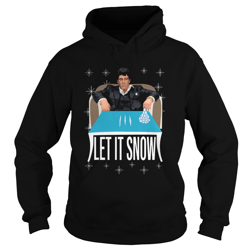Tony Montana Walmart Cocaine Santa Let It Snow Christmas Hoodie