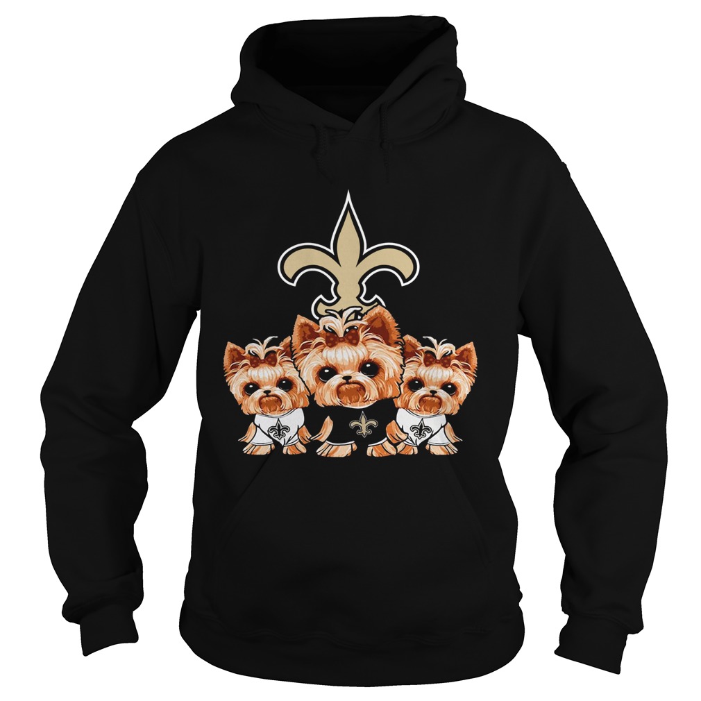 Yorkshire Terrier New Orleans Saints Hoodie